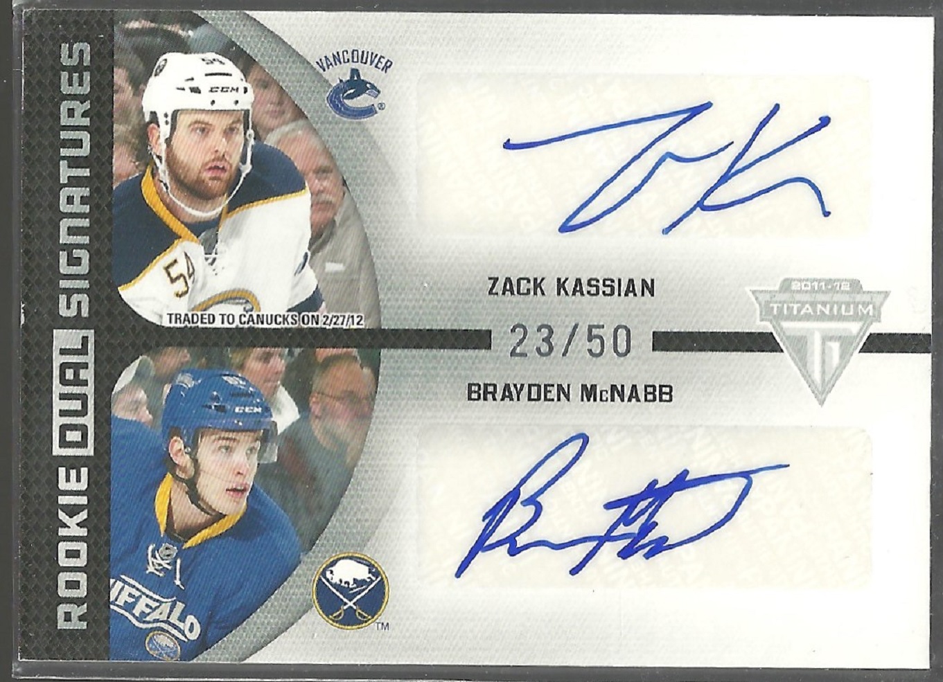 (image for) Rookie Dual Signatures